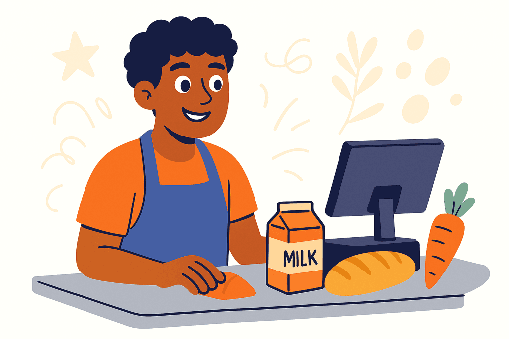 grocery cashier